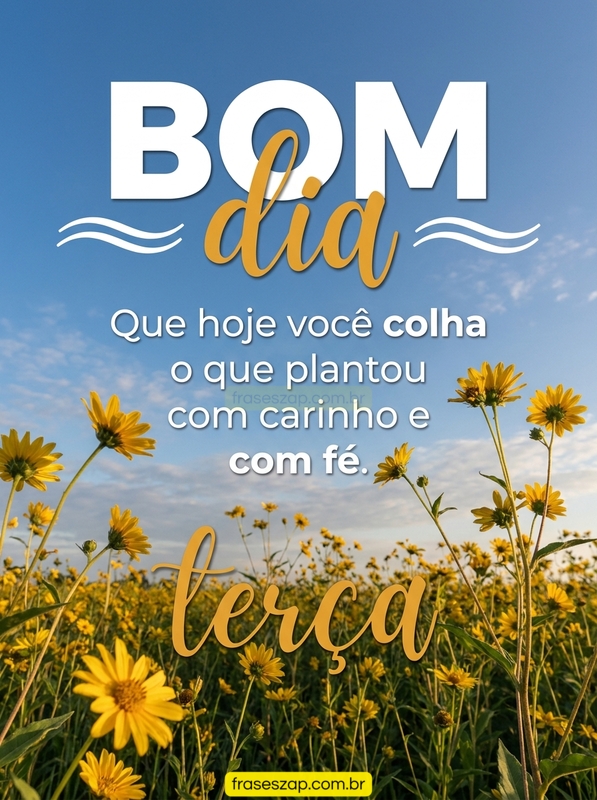 Imagem de terça-feira para compartilhar no WhatsApp