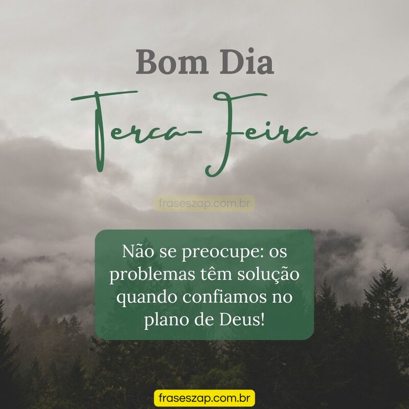 Imagem de terça-feira para compartilhar no WhatsApp