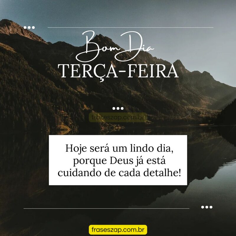 Imagem de terça-feira para compartilhar no WhatsApp