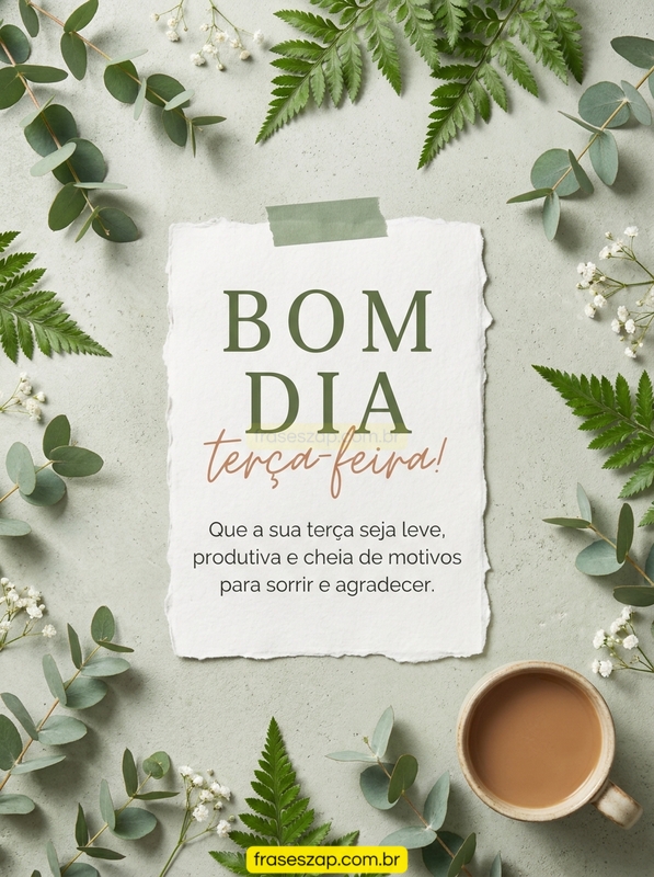 Imagem de terça-feira para compartilhar no WhatsApp