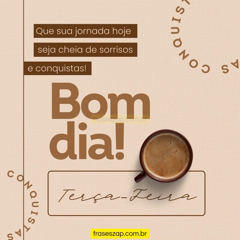 Imagem de terça-feira para compartilhar no WhatsApp