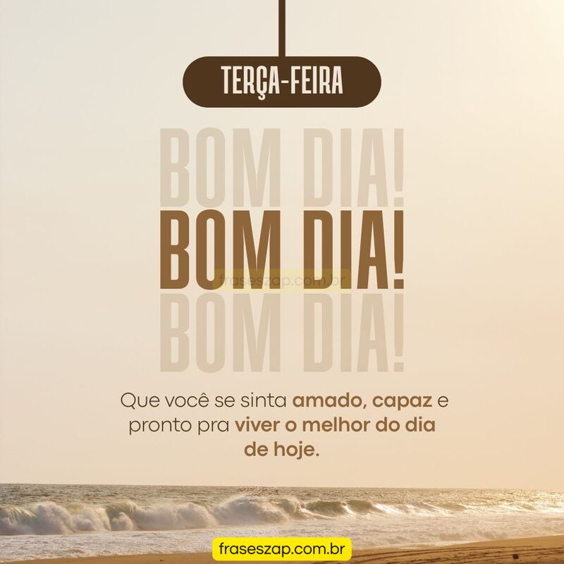 Imagem de terça-feira para compartilhar no WhatsApp