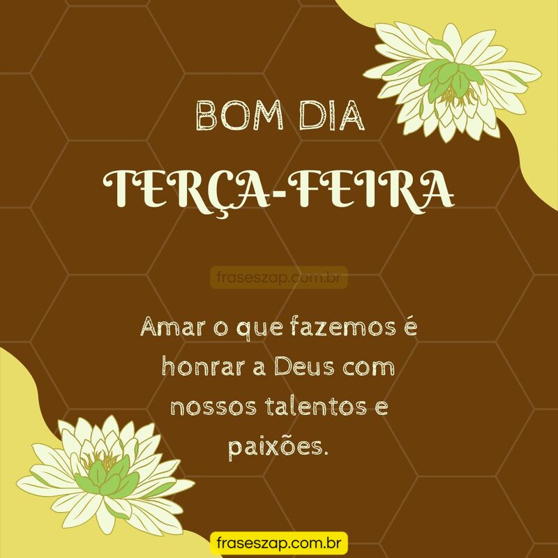 Imagem de terça-feira para compartilhar no WhatsApp