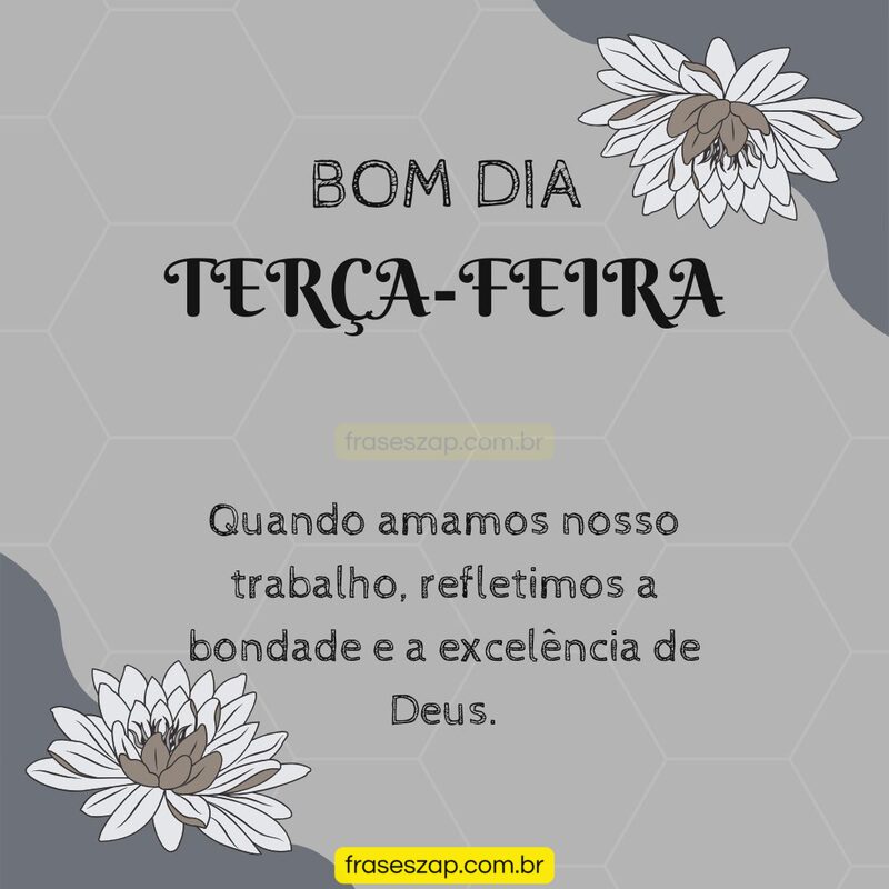 Imagem de terça-feira para compartilhar no WhatsApp