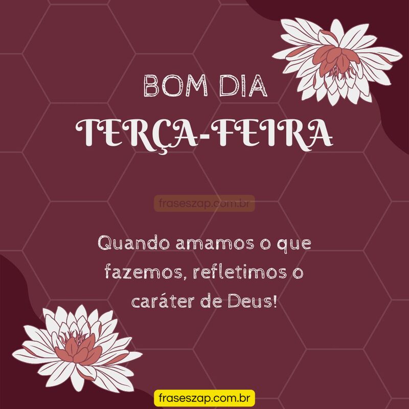 Imagem de terça-feira para compartilhar no WhatsApp