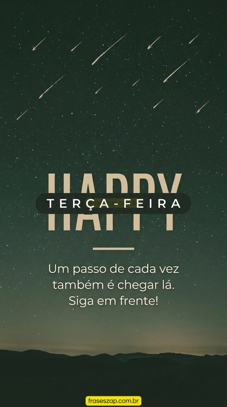Imagem de terça-feira para compartilhar no WhatsApp