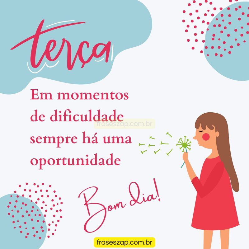 Imagem de terça-feira para compartilhar no WhatsApp
