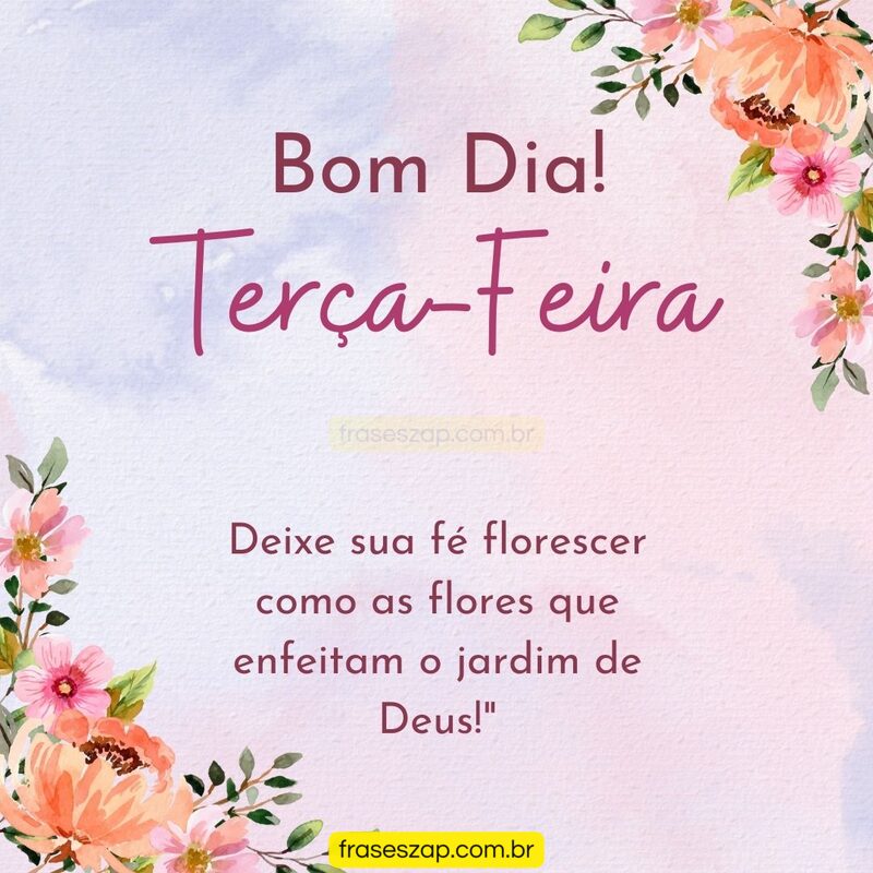 Imagem de terça-feira para compartilhar no WhatsApp