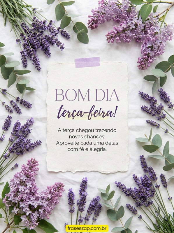 Imagem de terça-feira para compartilhar no WhatsApp