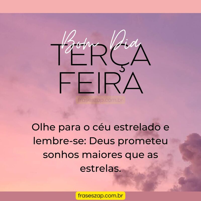 Imagem de terça-feira para compartilhar no WhatsApp