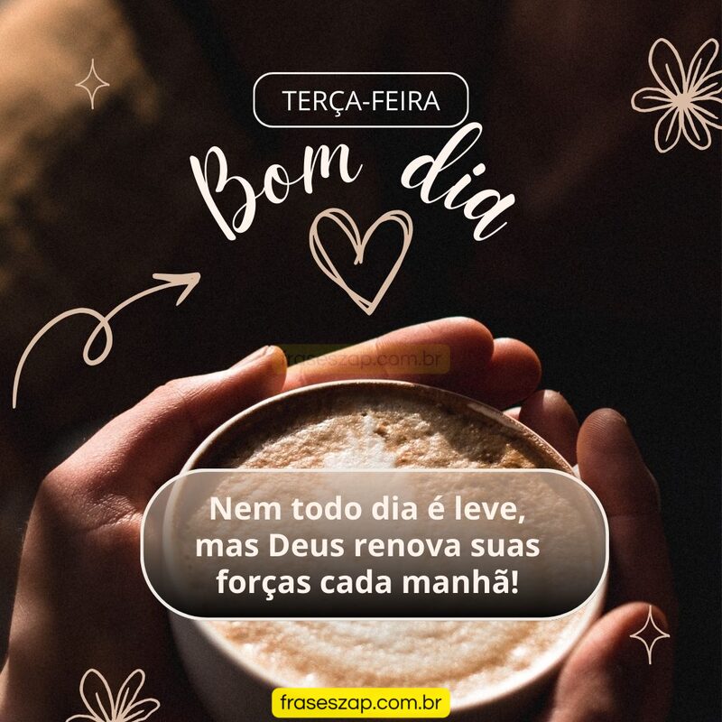 Imagem de terça-feira para compartilhar no WhatsApp