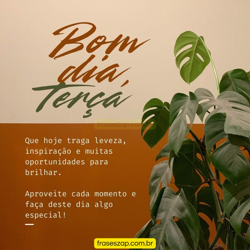 Imagem de terça-feira para compartilhar no WhatsApp