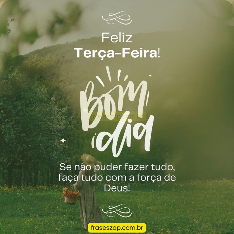Imagem de terça-feira para compartilhar no WhatsApp