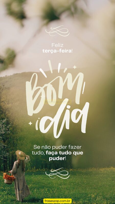 Imagem de terça-feira para compartilhar no WhatsApp