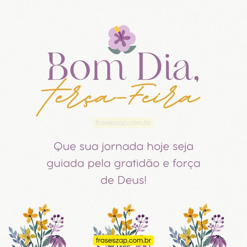 Imagem de terça-feira para compartilhar no WhatsApp