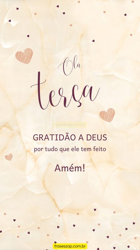 Imagem de terça-feira para compartilhar no WhatsApp