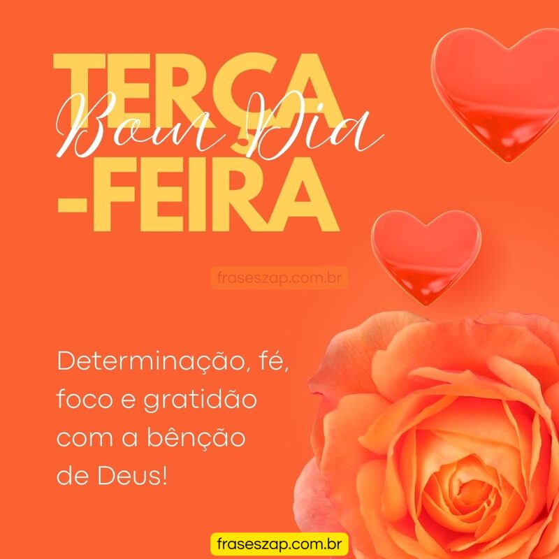Imagem de terça-feira para compartilhar no WhatsApp
