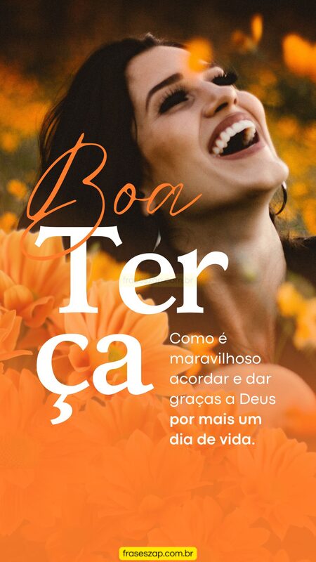 Imagem de terça-feira para compartilhar no WhatsApp