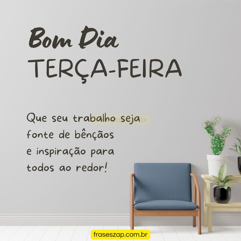 Imagem de terça-feira para compartilhar no WhatsApp