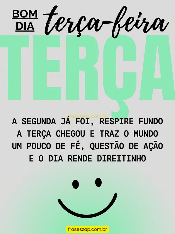 Imagem de terça-feira para compartilhar no WhatsApp