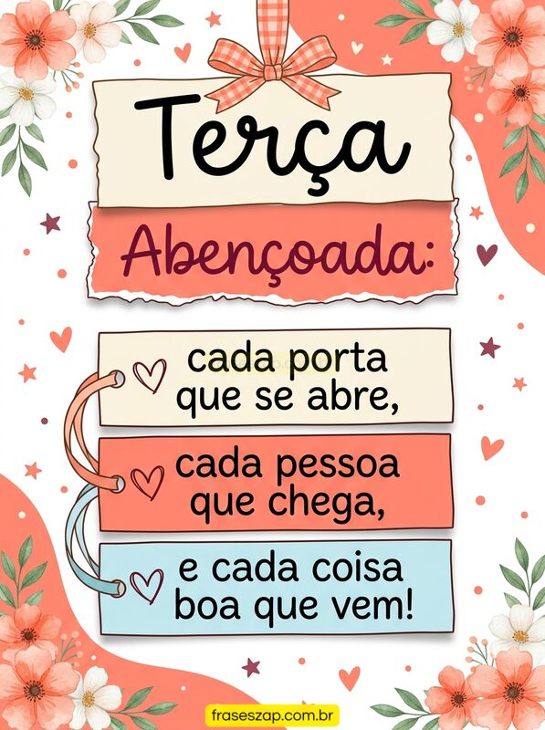 Imagem de terça-feira para compartilhar no WhatsApp