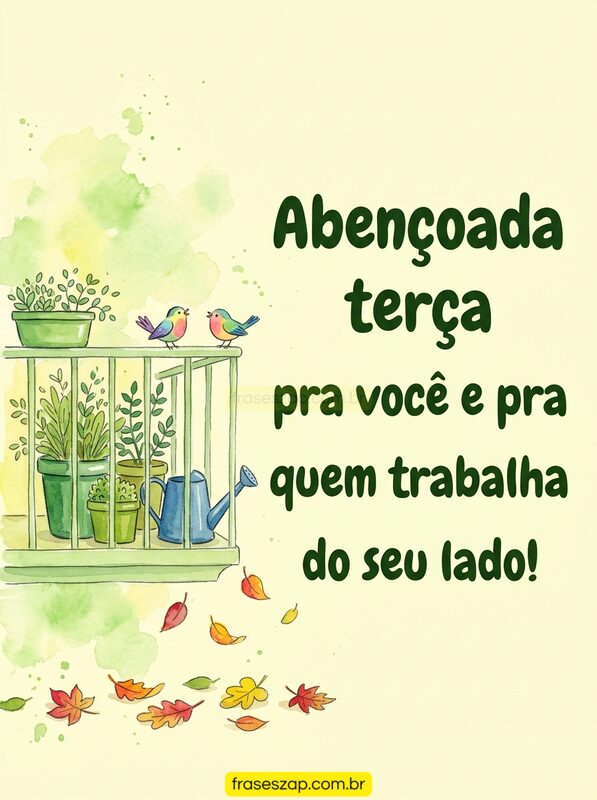Imagem de terça-feira para compartilhar no WhatsApp