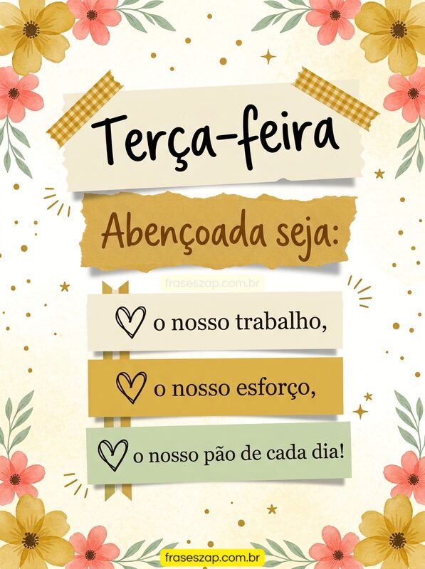 Imagem de terça-feira para compartilhar no WhatsApp