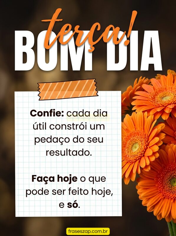 Imagem de terça-feira para compartilhar no WhatsApp