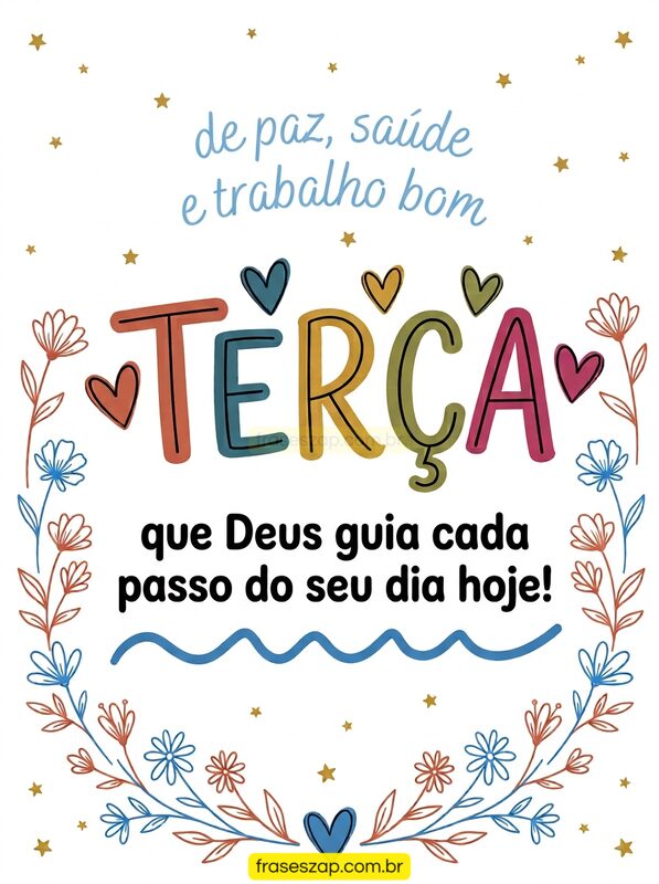 Imagem de terça-feira para compartilhar no WhatsApp