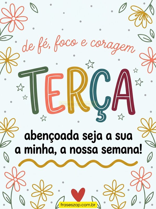 Imagem de terça-feira para compartilhar no WhatsApp