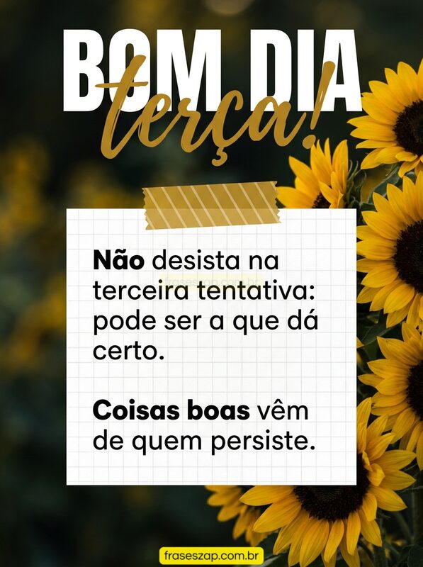 Imagem de terça-feira para compartilhar no WhatsApp