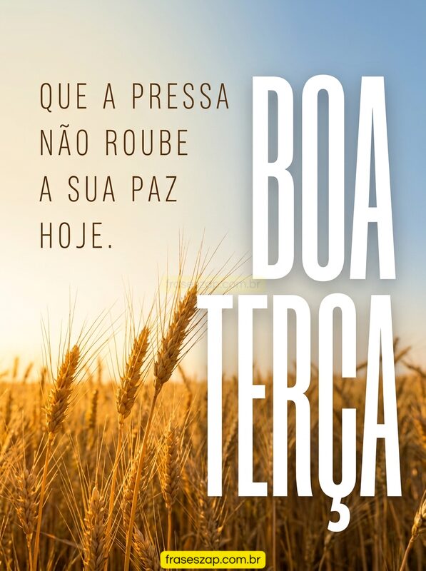 Imagem de terça-feira para compartilhar no WhatsApp