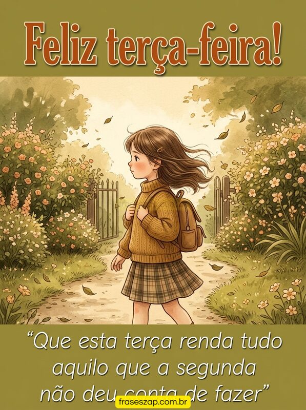 Imagem de terça-feira para compartilhar no WhatsApp