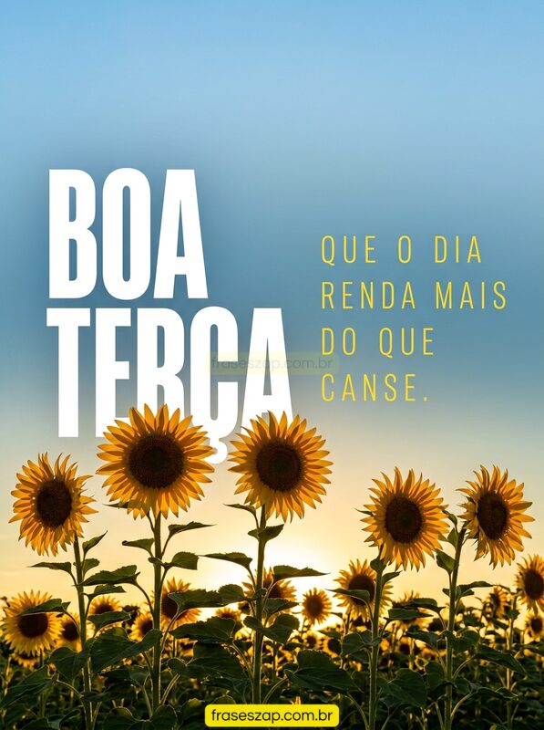 Imagem de terça-feira para compartilhar no WhatsApp