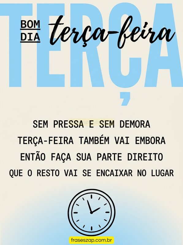 Imagem de terça-feira para compartilhar no WhatsApp