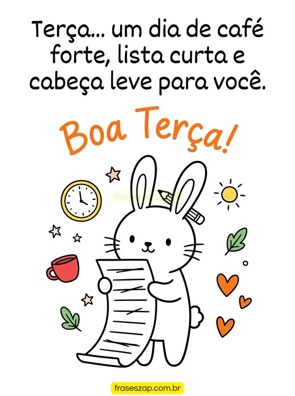 Imagem de terça-feira para compartilhar no WhatsApp