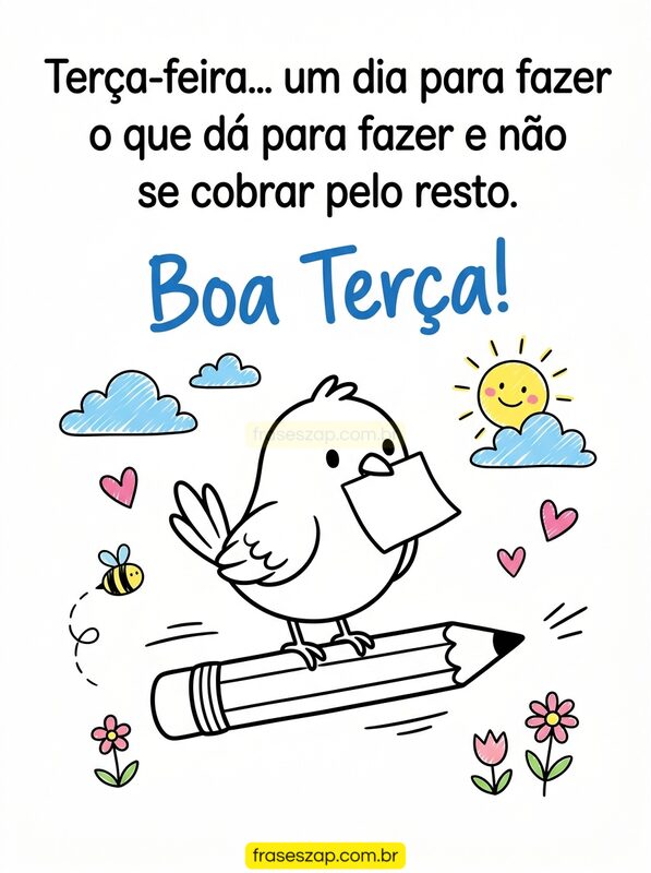 Imagem de terça-feira para compartilhar no WhatsApp